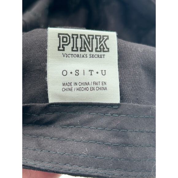 Victoria's Secret Pink Strapback Hat Cap Black Adjustable - Picture 5 of 5